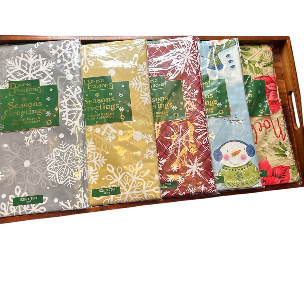 Vinyl Flannel Backed Tablecloth -pick one